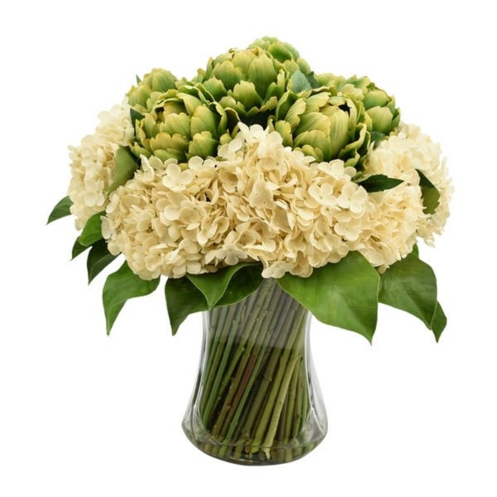 In Search Of Bouquet of Hydrangeas and Artichokes - Overstock.com